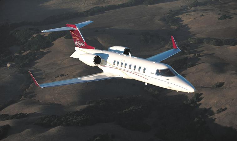 The Learjet 45XR is an extremely reliable jet with great cruise performance and fuel economy. Its innovative systems and efficient performance, borrowed from familial models, make it a viable option for anyone in search of a high-performing, cost-effective mid-sized private jet. The Learjet 45XR can fly 2,301 miles (1,999 nautical miles) nonstop and can cruise at 437 knots. Two AlliedSignal TFE731-20BR turbofan engines provide 3,500 pounds of thrust each on takeoff.